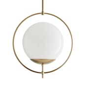 Arteriors Volta 22" Wide Pendant Pale Brass