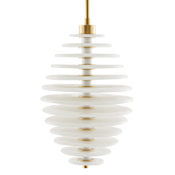 Arteriors Penelope 13" Wide LED Commercial Pendant Clear Seedy
