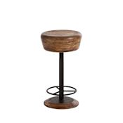 Arteriors Caymus 14" Wide Rustic Round Backless Counter Stool Natural