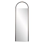 Arteriors Shevlin 24" W x 72" H Oval Framed Full Length Mirror Graphite