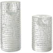 Arteriors Kendir Glass Taper Candle Holder - Set of 2 Clear