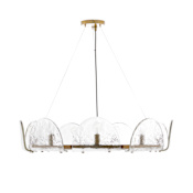 Arteriors Mendez 9 Light 29" Wide Ring Chandelier Smoke Luster