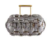 Arteriors Nebula 8 Light 42" Wide Linear Chandelier Smoke Luster