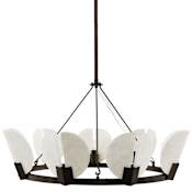 Arteriors Sierra 9 Light 40" Wide Commercial Ring Chandelier - English Bronze English Bronze