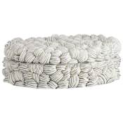 Arteriors Hampton 16" Wide Porcelain Decorative Box Ice Reactive