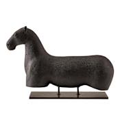 Arteriors Vanderline Rice Stone Farm and Country Statue Charcoal