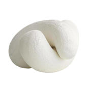 Arteriors Kanzi 5" Tall Resin Abstract Sculpture - Set of 2 White