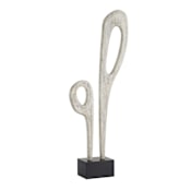 Arteriors Griswald 62" Tall Wood Abstract Sculpture Smoke