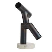 Arteriors Kouame 15" Tall Iron Abstract Sculpture Burnt Iron