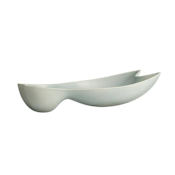 Arteriors Cynara 25" x 5" Porcelain Decorative Bowl Sage Reactive