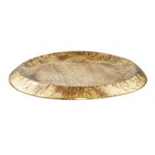 Arteriors Everett 24" Wide Aluminum Decorative Plate Gold