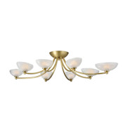 Arteriors Zamora 32" Wide Flush Mount Ceiling Fixture Antique Brass