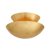 Arteriors Florko 6" Wide Flush Mount Ceiling Fixture Gold Leaf