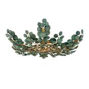 Arteriors Bilal 3 Light 38" Wide Semi-Flush Bowl Ceiling Fixture with Coconut Shell Shade Eucalyptus