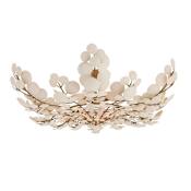 Arteriors Bilal 3 Light 38" Wide Flush Mount Ceiling Fixture Ivory