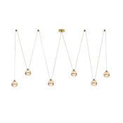 Arteriors Noble 82" Wide Linear Chandelier Clear