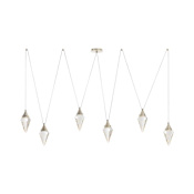 Arteriors Berkley 82" Wide Linear Crystal Chandelier Clear