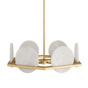 Arteriors Savion 29" Wide LED Chandelier Antique Brass