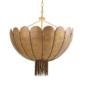 Arteriors Inaya 30" Wide 3 Light Abstract Chandelier Antique Brass
