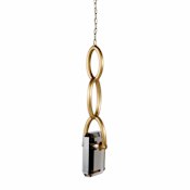 Arteriors Estate 8" Wide LED Crystal Mini Pendant Smoke