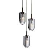 Arteriors Javier 3 Light 11" Wide Smoke Crystal Chandelier Smoke