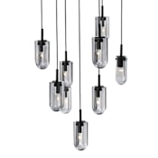 Arteriors Javier 9 Light 25" Wide Crystal Chandelier Smoke
