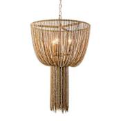 Arteriors Yale 3 Light 20" Wide Waterfall Chandelier Aged Brass
