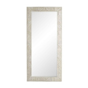 Arteriors Marsh 38" W x 81" H Rectangular Wood Framed Full Length Mirror White Wash