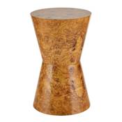 Arteriors Costello 16" Diameter Veneer Accent Table Olive / Ash
