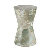 Arteriors Costello 15" Diameter Concrete Composite Accent Table Marble