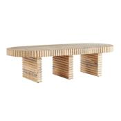 Arteriors Hilbeck 60" Wide Wood Table Limed Wash
