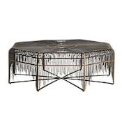 Arteriors Ilaria 42" Wide Iron Top Metal Table Natural Iron