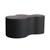 Arteriors Indio 36" Diameter Concrete Top Composite Table Matte Black