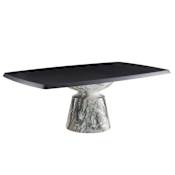 Arteriors Forgey 82" Wide Wood Veneer Table Ebony