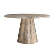 Arteriors Primrose 52" Diameter Concrete Top Composite Table Sahara Faux Marble