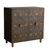 Arteriors Keanu 36" Wide 2 Door Wood Accent Cabinet Olive