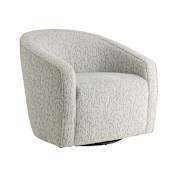 Arteriors Isadora 34" Wide Fabric Framed Polyester Accent Chair Earl Grey