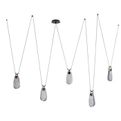 Arteriors Melt Chandelier 86" Wide Abstract Chandelier Smoke