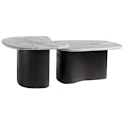 Arteriors Melt 2 Piece Mango and Marble Table Set Galaxy