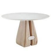Arteriors Melt 48" Diameter Marble Table White