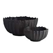 Arteriors Neushoorn 18" x 9-1/2" Resin Decorative Bowls - Set of 2 Ebony