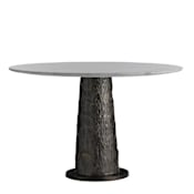 Arteriors Faun 48" Diameter Marble Table White