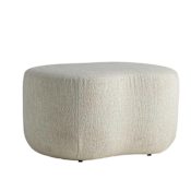 Arteriors Boulder 28" Wide Standard Bouclé Ottoman Sand