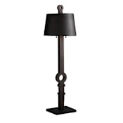 Arteriors Totem 2 Light 73" Tall Accent Floor Lamp Ebony