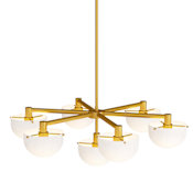 Arteriors Boite 41" Wide LED Chandelier Antique Brass / Iron