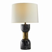 Arteriors Dalton 27" Tall Buffet Table Lamp Black