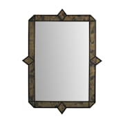 Arteriors Geneva 36"W x 48"H Rectangular Flat Iron Wall Mount Accent Mirror Natural