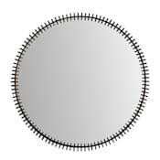 Arteriors Antoine 60" Diameter Circular Flat Metal Wall Mount Accent Mirror Antique Bronze