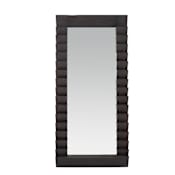 Arteriors Elkins 38-1/2" W x 80-1/2" H Rectangular Wood Framed Accent Mirror Ebony