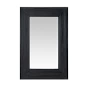 Arteriors Coulter 40" W x 60" H Rectangular Wood Framed Accent Mirror Ebony